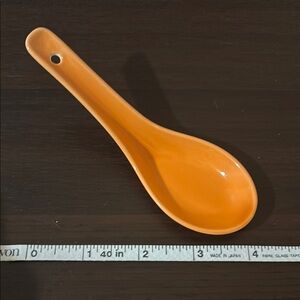 🆕 New, Never Used, Small Orange Spoon Rest, Super Cute! Great Add On Item